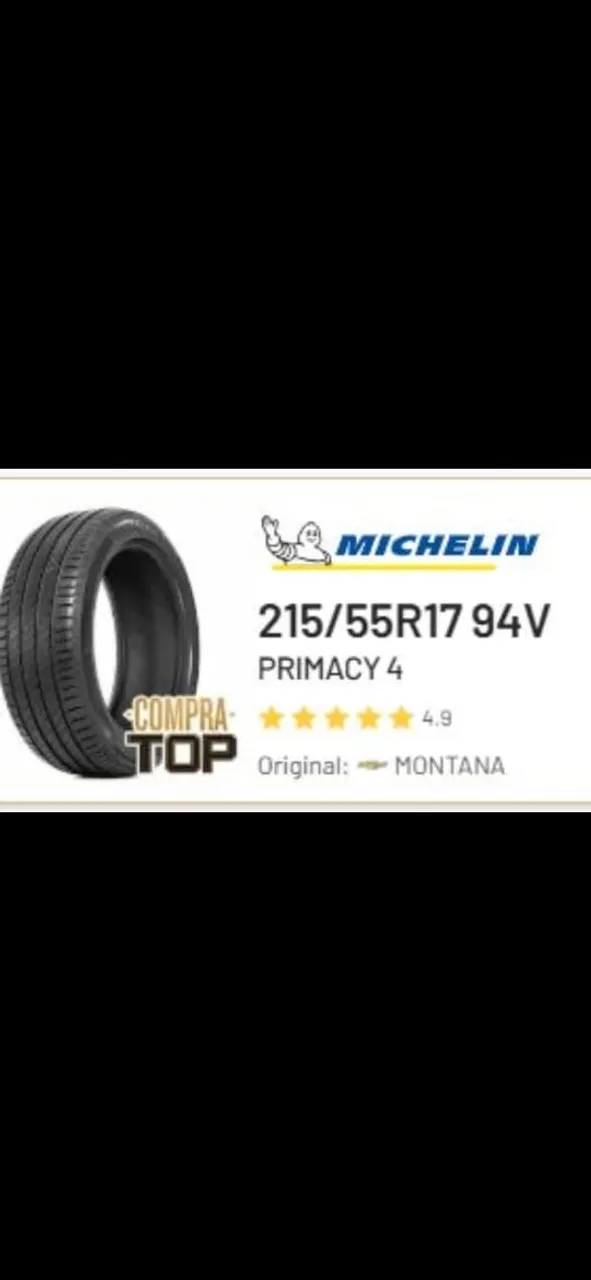 Pneu Michelin Primacy 4 215/55 R17 94V