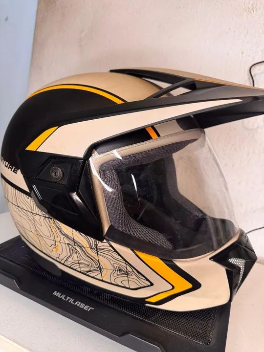 Capacete de Moto Adventure Sahara - Tamanho 60 - Foto 4
