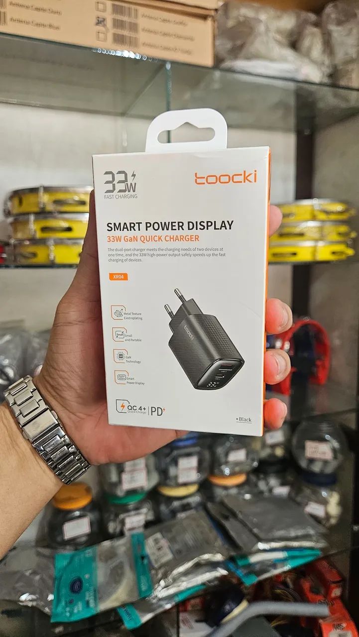 Carregador turbo 33w com cabo toocki 
