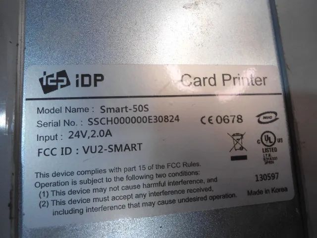 Card Printer IDP Smart 50S - ligando - sem teste - no estado  - Foto 5
