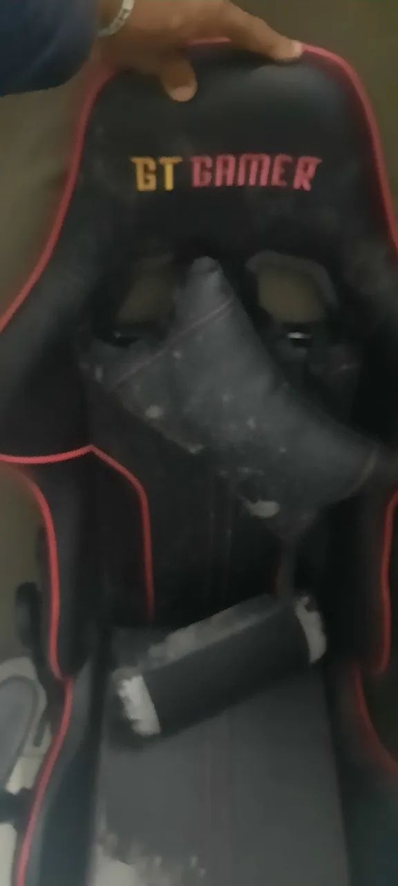 Cadeira Gamer Ergonômica Preta e Vermelha - Foto 3