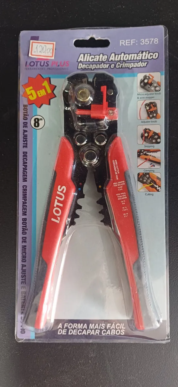 Alicate Automático Decapador e Crimpador Lotus Plus