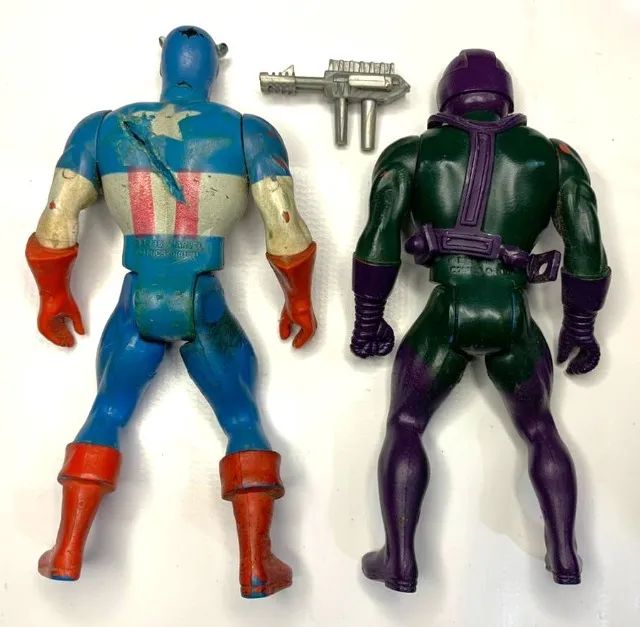 Bonecos Gulliver Anos 80 Secret Wars Avengers Caitão America e Kang Vingadores Gi Joe - Foto 2