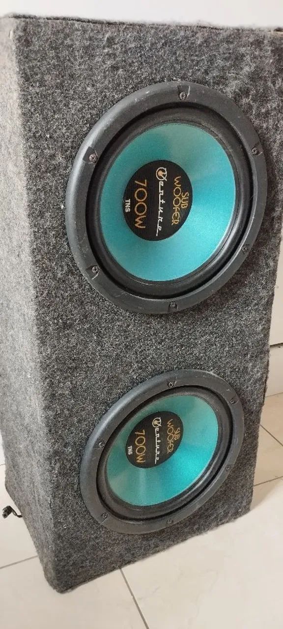 Caixa de som Venture com 2 subwofer 700 w + corneta grátis  - Foto 4