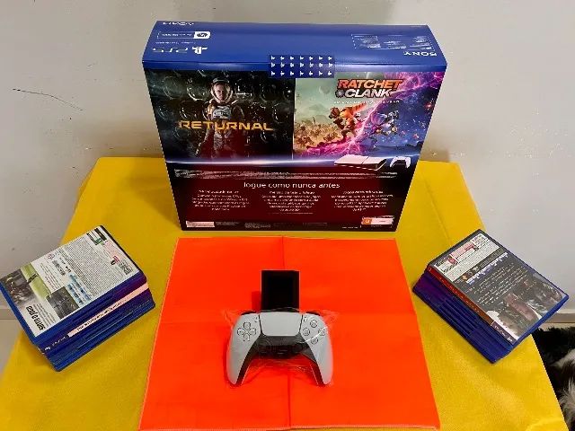 PS5 SLIM novo e seminovo na caixa+controle original sem fio+muitos jogos parcelo em 12X - Foto 2