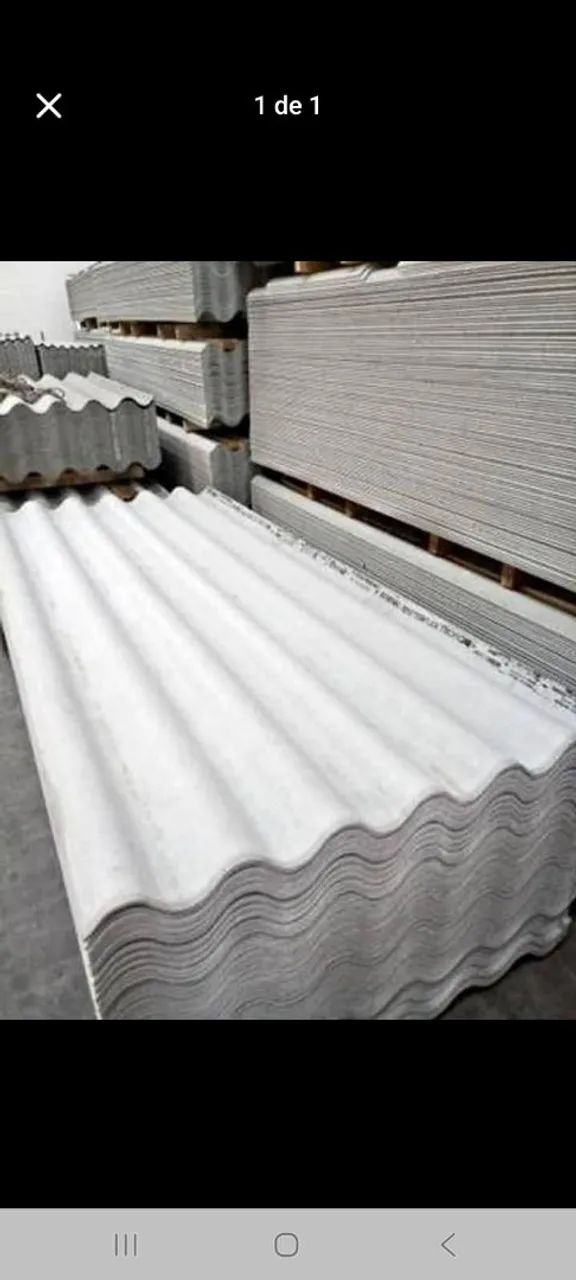 5 MM CORRUGATED FIBER CEMENT ROOFING SHEETS, 1.10 X 2.44 M, NEW