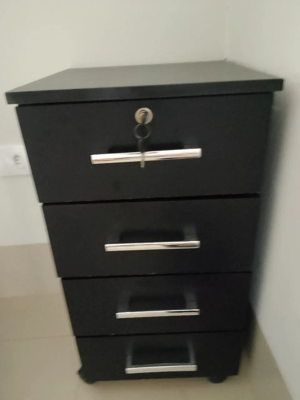 Gaveteiro 4 gavetas com chave - Foto 2