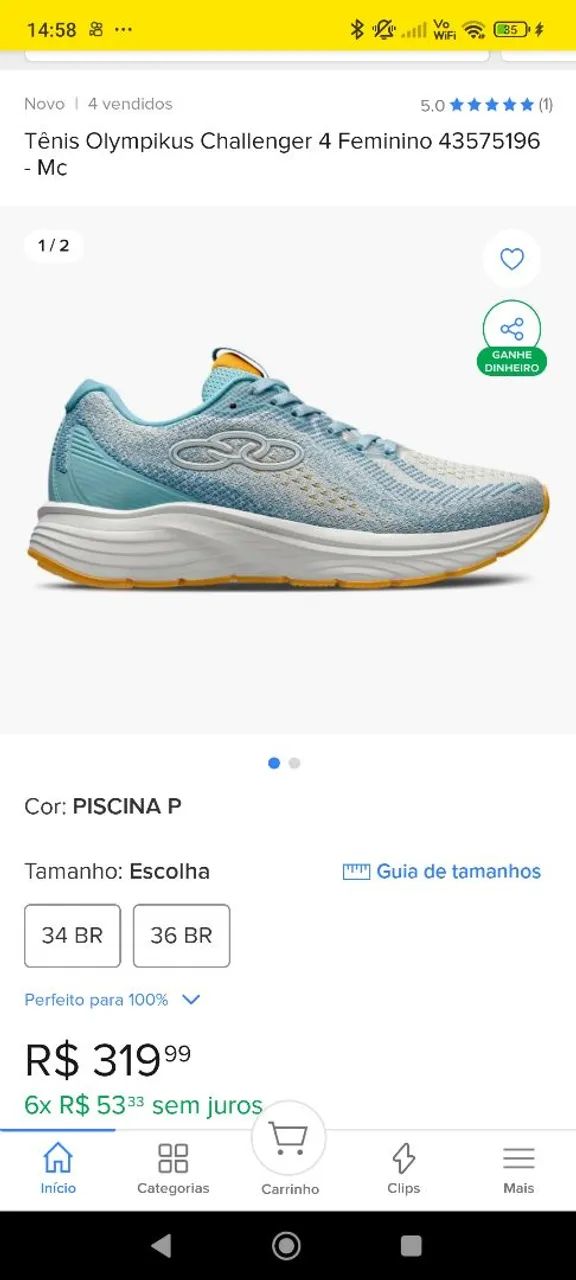 Tênis Olimpikus Feminino 38 - Foto 5