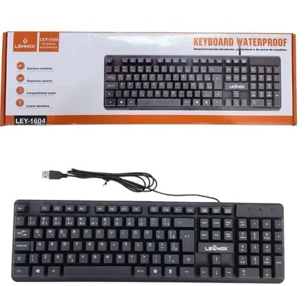Teclado Padrão ABNT2 Cor Preto USB z1004