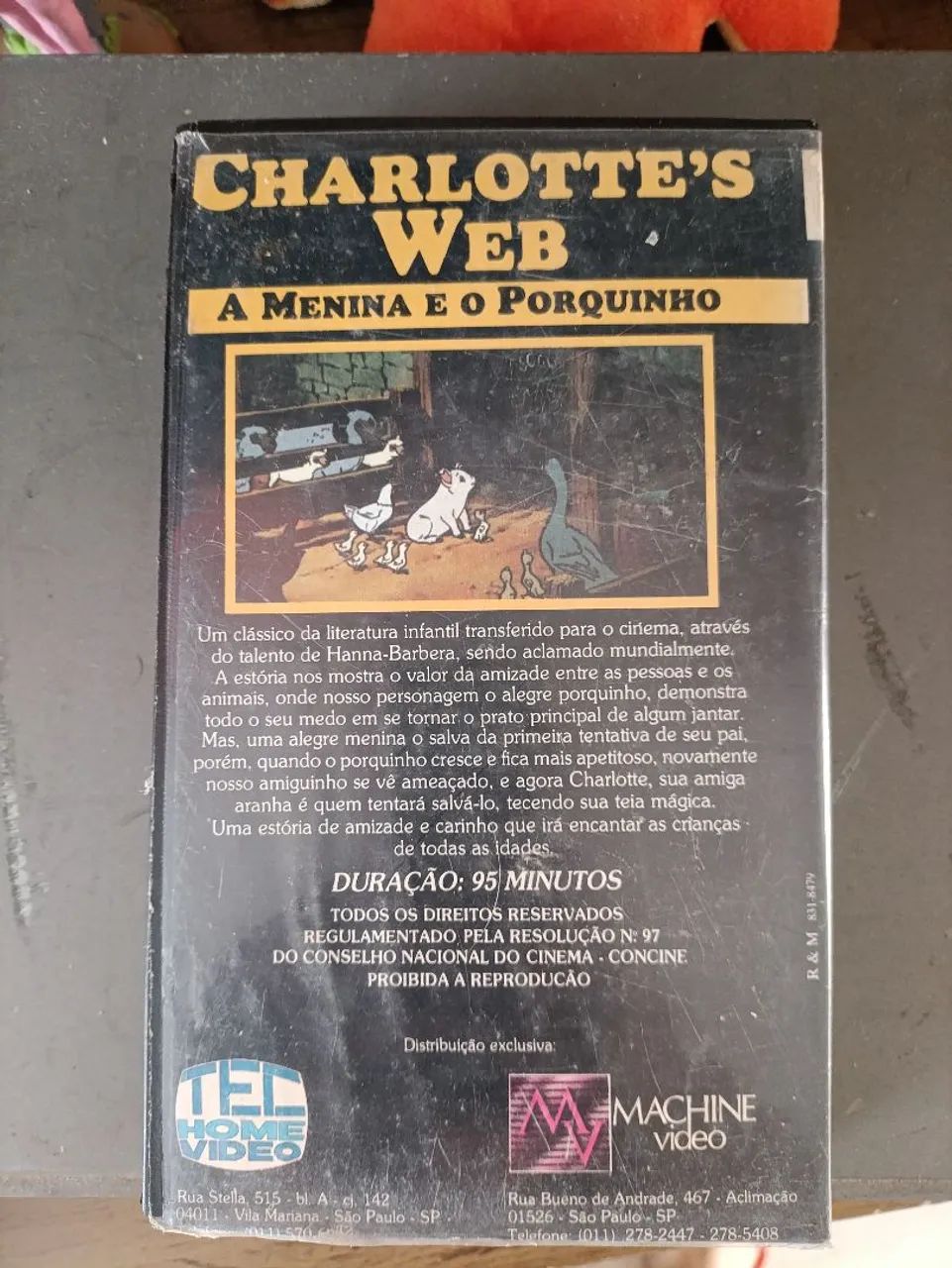 Fita VHS A menina e o porquinho - Foto 4