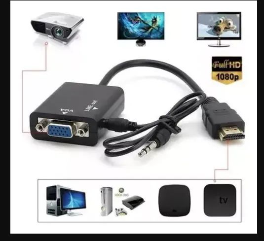conversores VGA para HDMI  e  HDMI para VGA - Foto 3