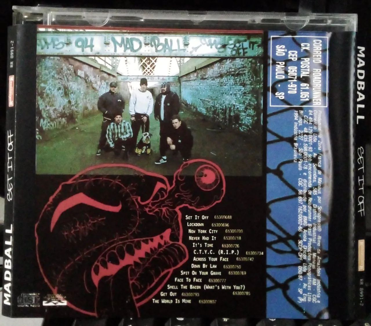 CD Madball - Set It Off 1994 Roadrunner - Foto 3