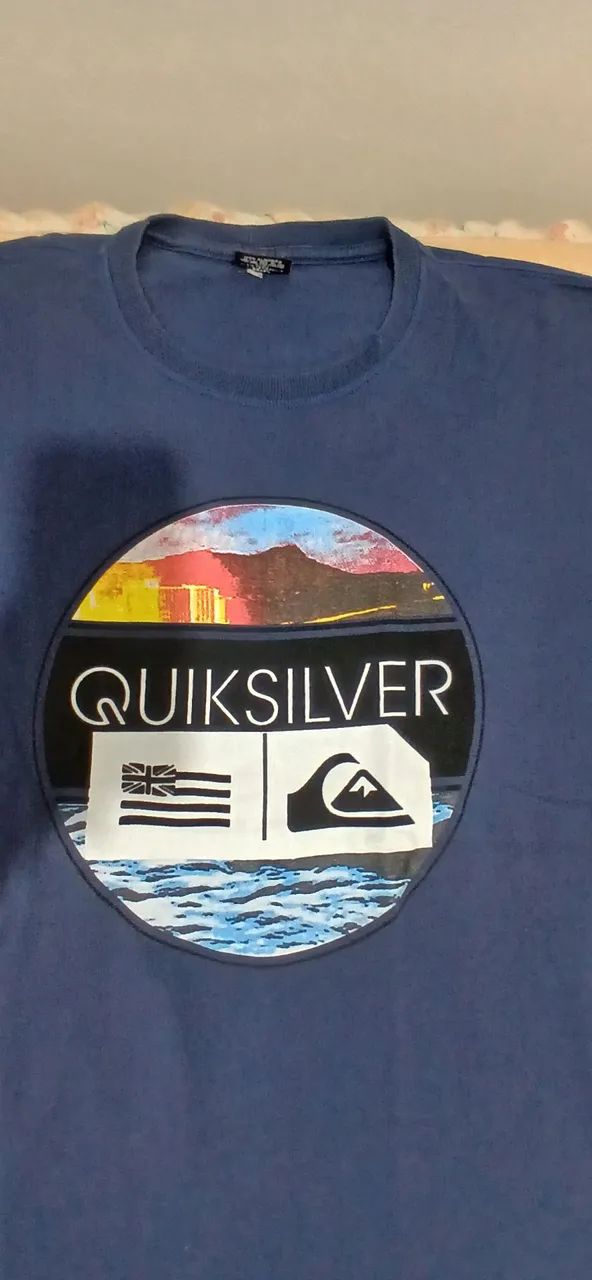 Camiseta Quiksilver Azul Marinho - Foto 2