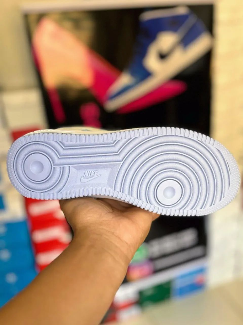 Tênis Bege com Azul Air Force a pronta entrega - Foto 2