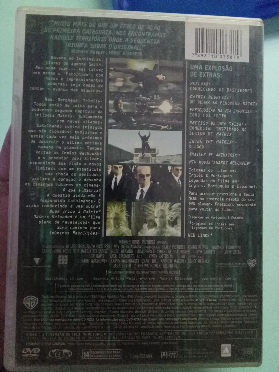 Dvd duplo Filme Matrix Reloaded original - Foto 3