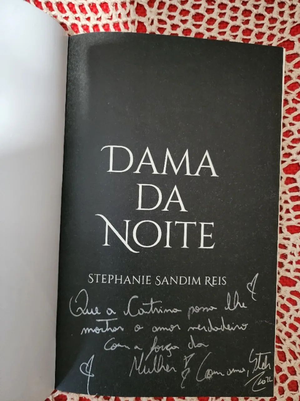 Livro Dama da Noite (romance, novo, com autógrafo não nominal) - Foto 2