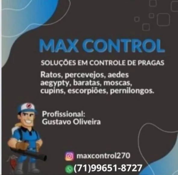 Dedetização - MAX CONTROL 