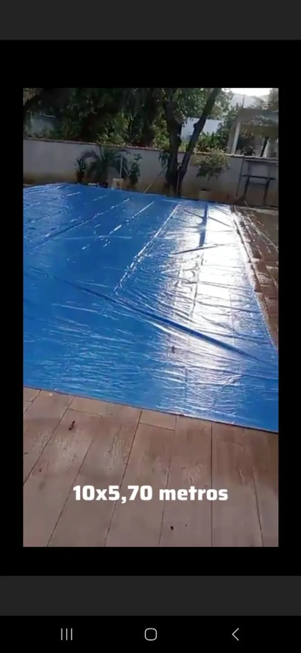 Cobertura para piscina 10x5,70 metros