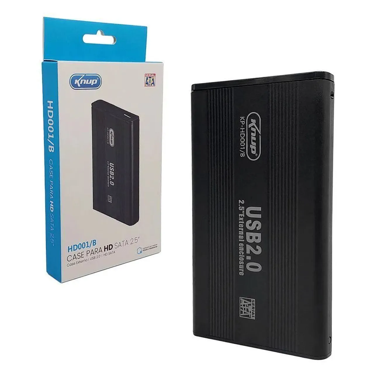 Case Externo para HD SATA 2.5'' USB 2.0 Knup HD001/B
