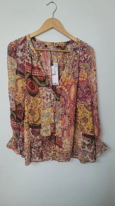 Camisa Estampada da Zara - LEIA A DESCRIÇÃO