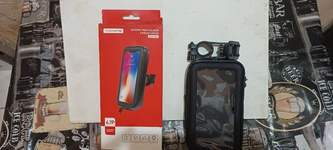 Suporte impermeável Celular Bicicleta e moto Smartphone - Foto 3