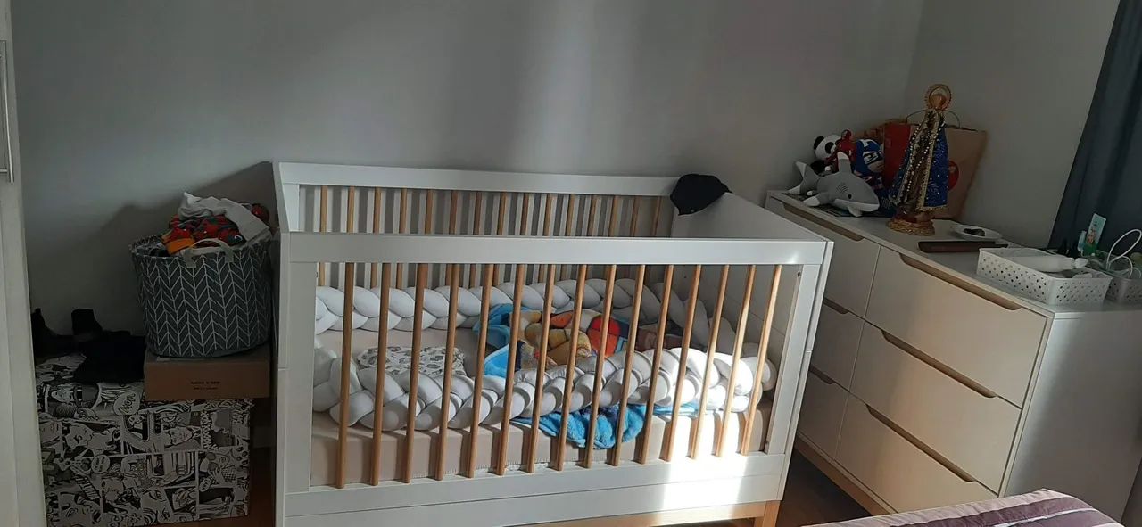 Berço infantil cozy + cama  - Foto 2
