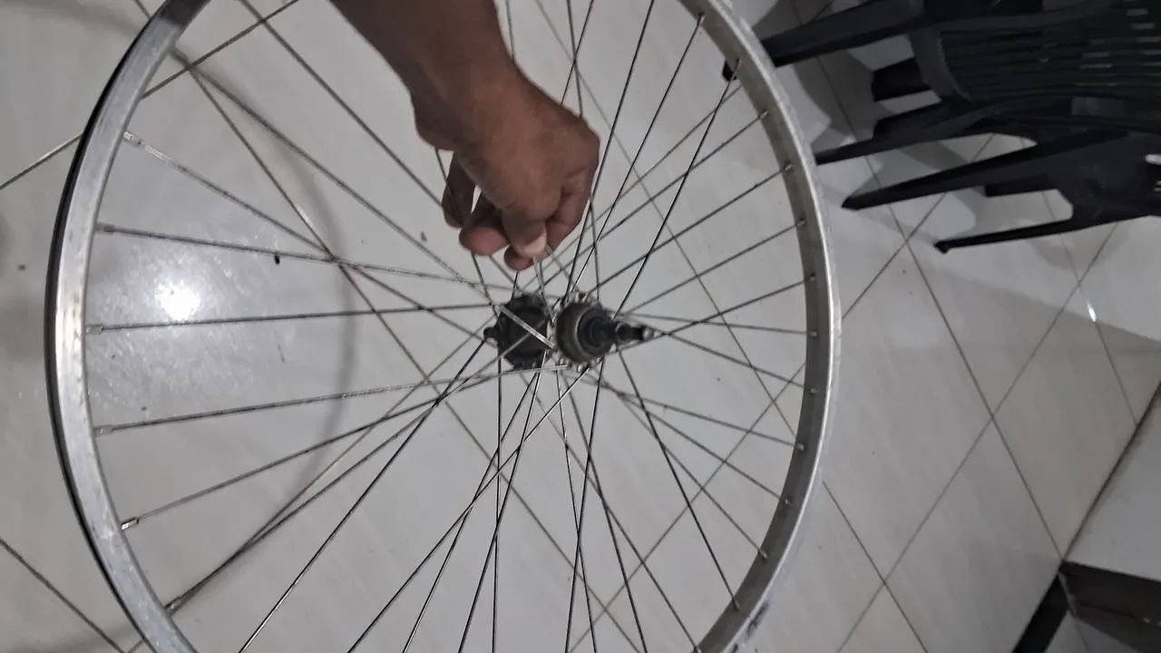 Jogo de jante completa traseira e dianteira aro 26 para bicicleta  - Foto 5