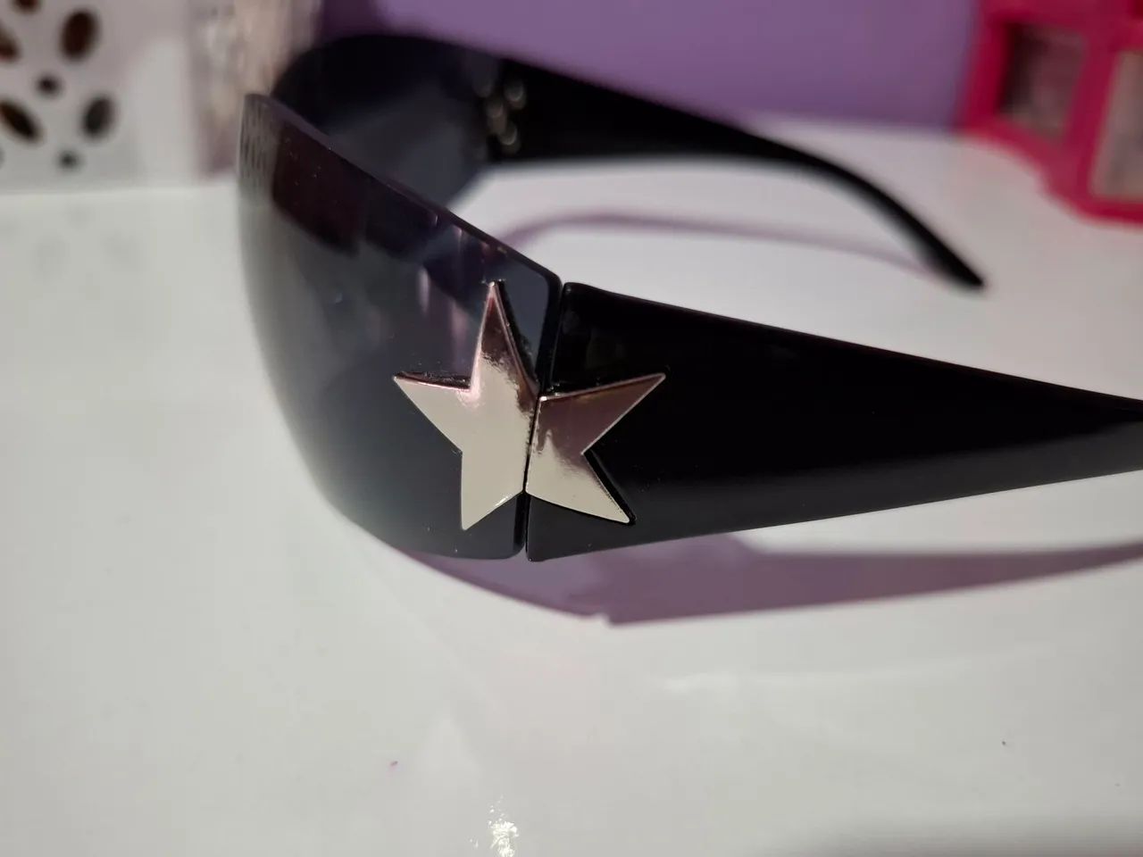 Óculos de sol y2k de estrela - Foto 4