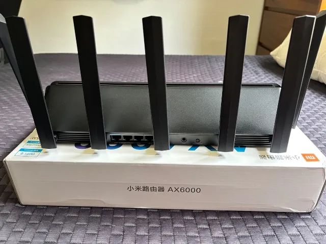 Roteador Xiaomi AX6000 Aiot 6000 Mbs Wi-fi6 Vpn 512mb Preto WiFi forte - Foto 3