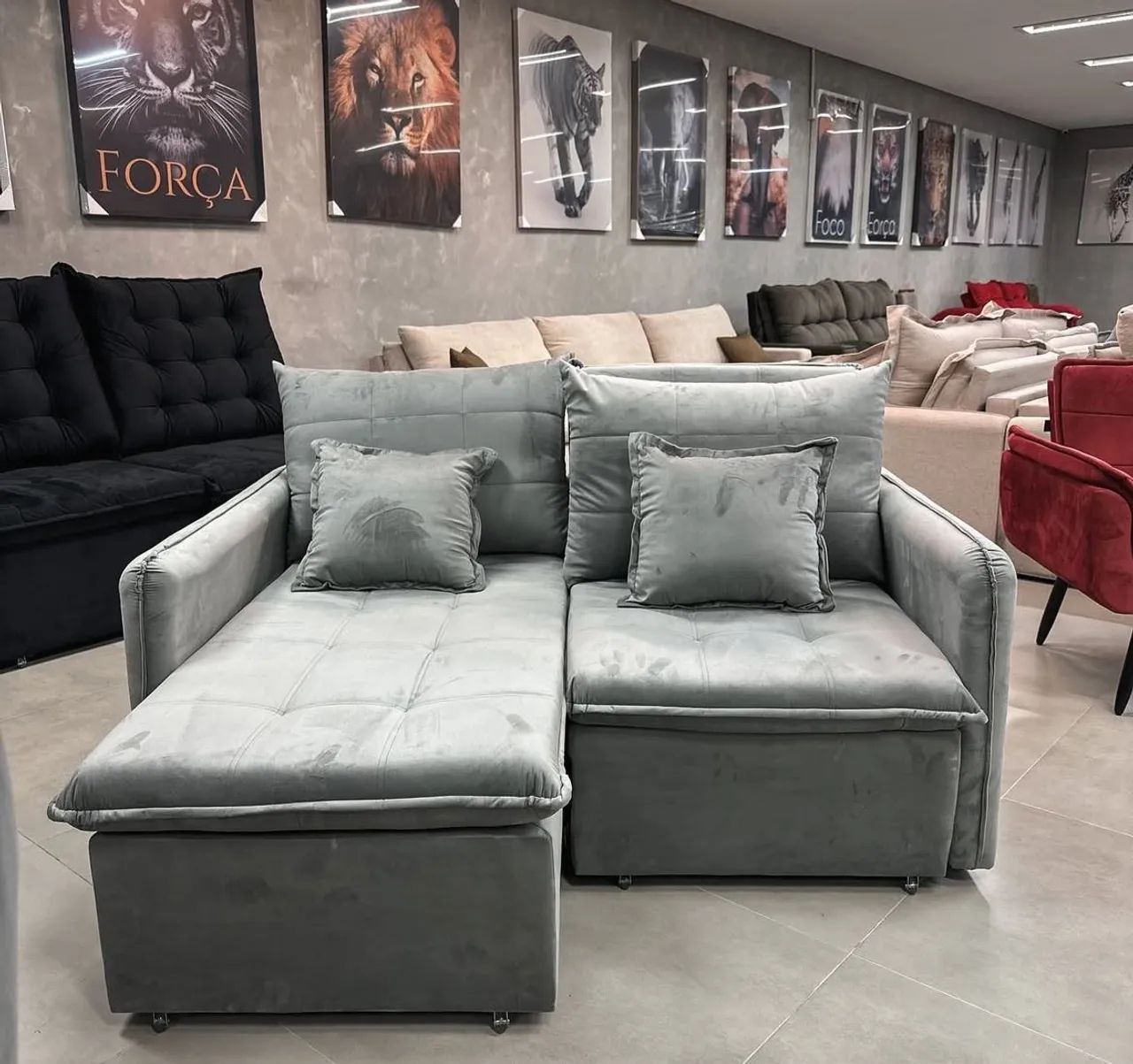 Sofá sem caixa  1,60 mts Confortável e Moderno - Foto 5