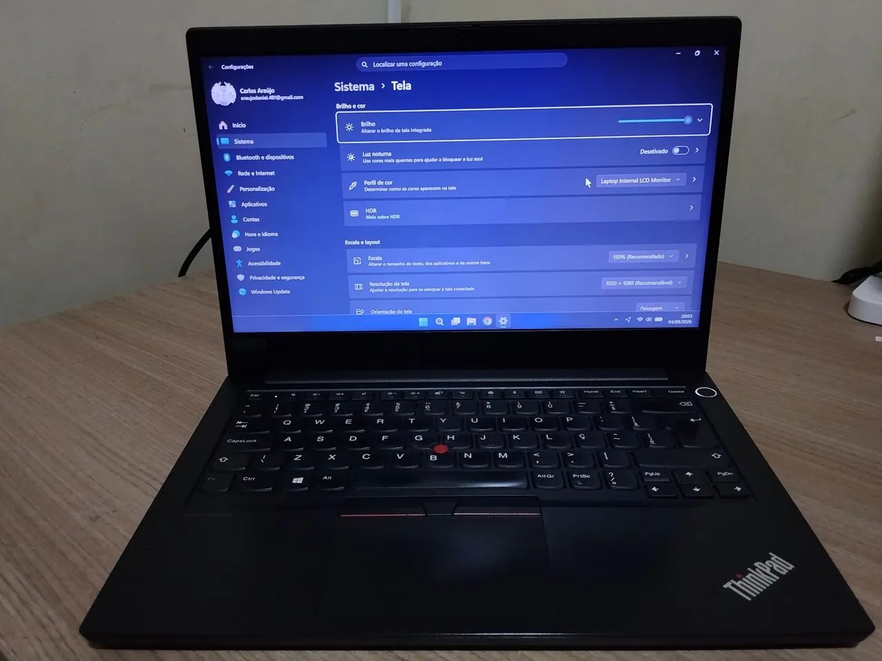 Notebook I5 10th 16gb ram E14 ThinkPad  - Foto 4