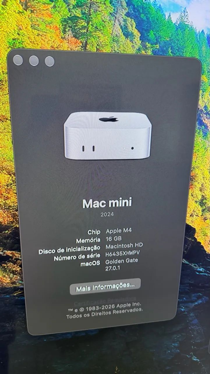 Mac Mini M4 16Gb 2024 - Computadores e Desktops - Jardim Campo