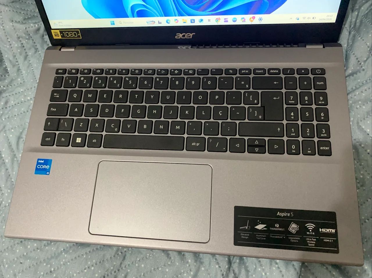 Notebook Acer Aspire 5 i5 - 8GB RAM / SSD / Garantia até 08/2026