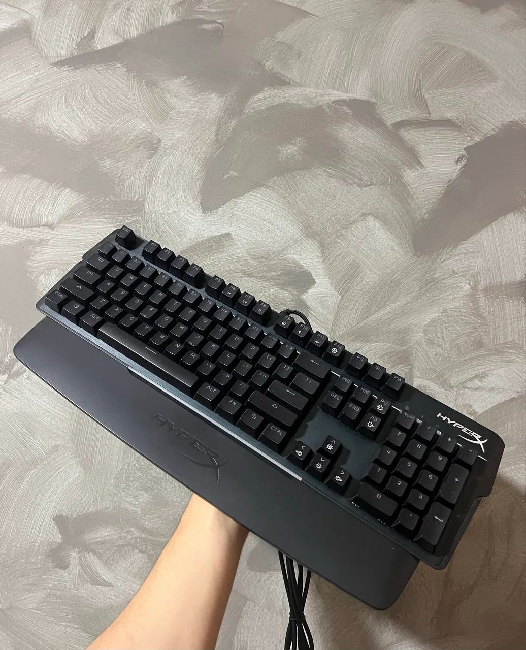 hyperx alloy mkw100 - mechnical gaming keyboard (us layout), modelo: 4p5e1aa#aba, preto