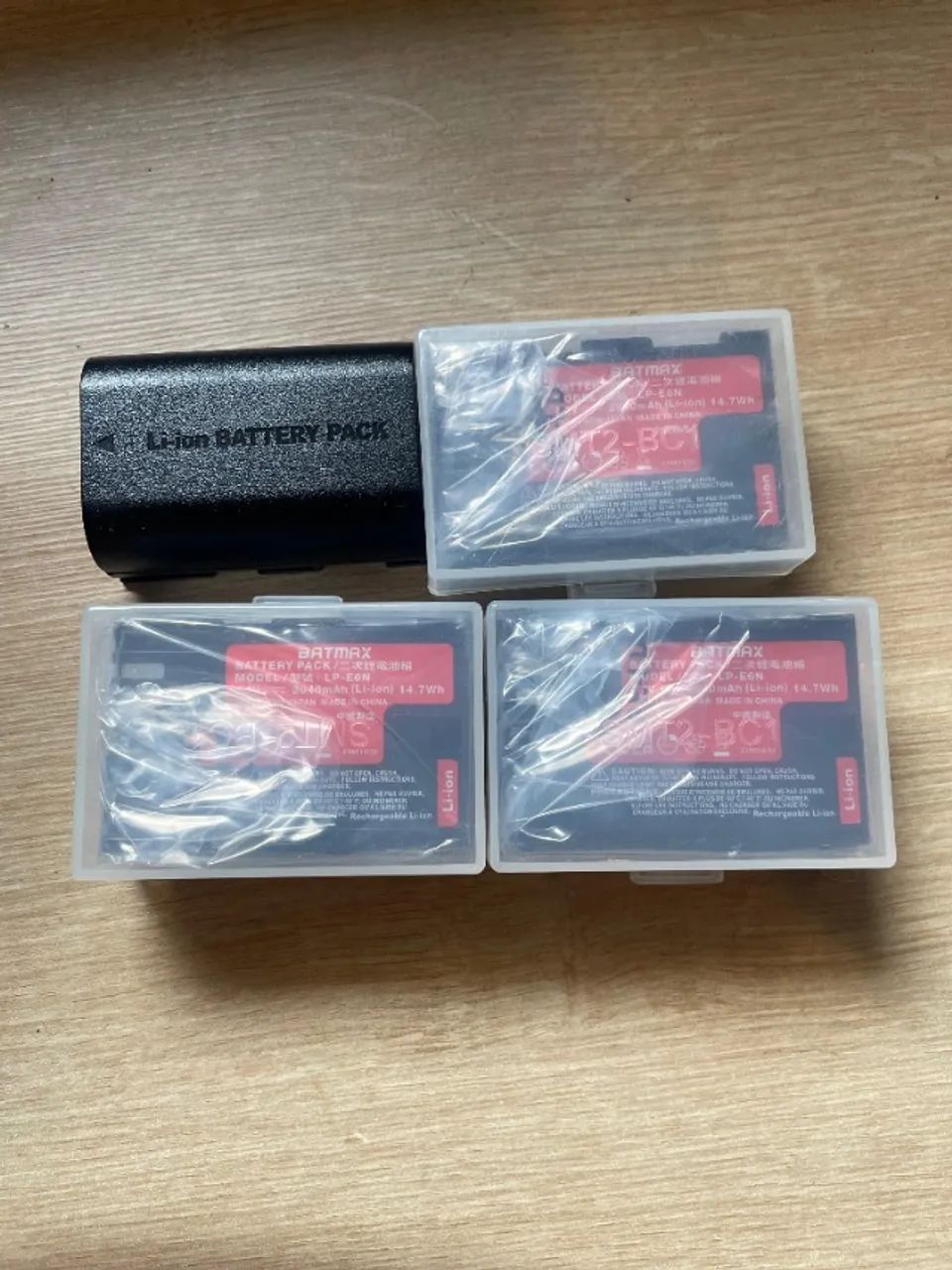 kBat Para Câmera Canon 60d 70d 80d 5d 6d 7d Batmax Lp-e6Bat  (kit com 4 unidades) - Foto 2