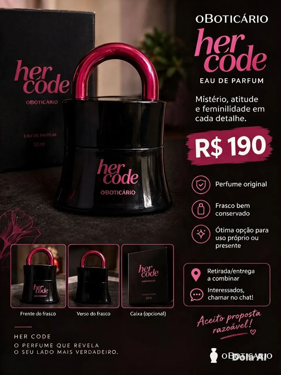 ? Perfume Her Code - O Boticário