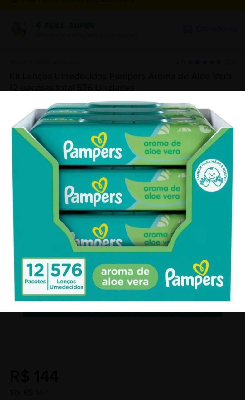 Lenço umedecido Pampers - Foto 2