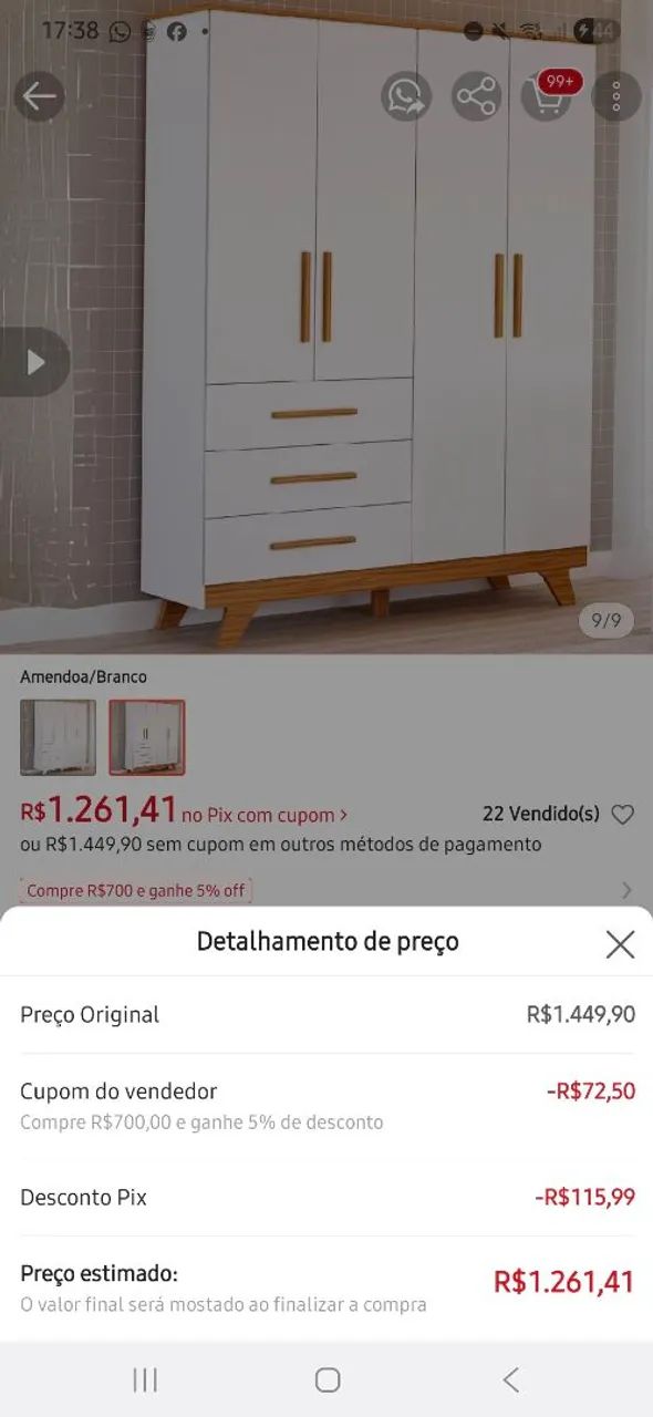 Guarda roupa infantil retro 100% MDF  - Foto 5