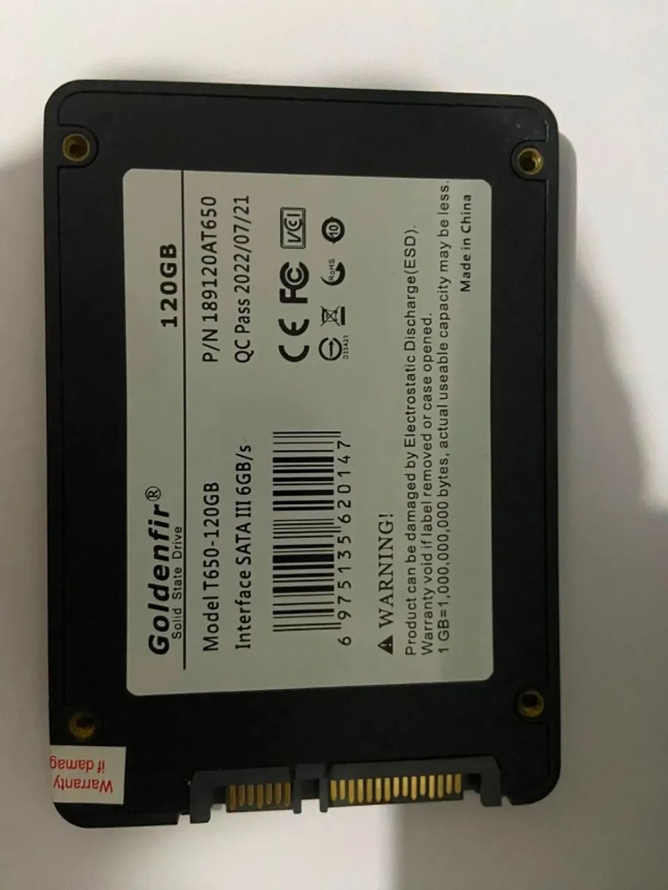 SSD 120Gb saudável - Foto 2