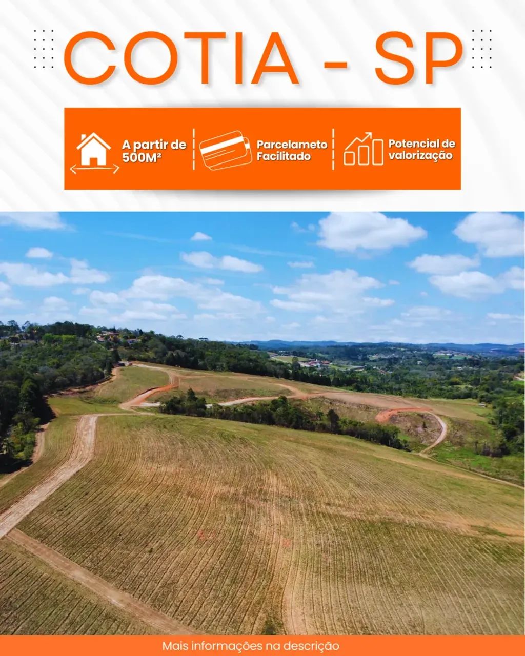 COMPRE O TERRENO E CRIE SEU ESPAÇO NO INTERIOR