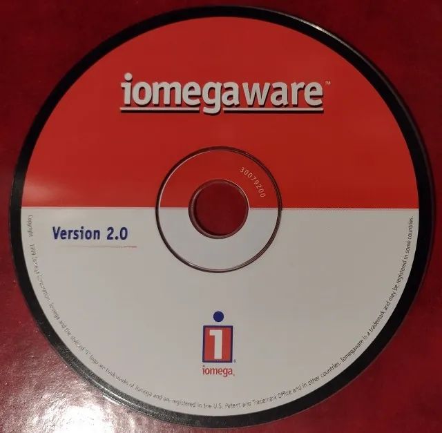 CD-ROM do software Iomegaware versão 2.0 - Original - 1999 