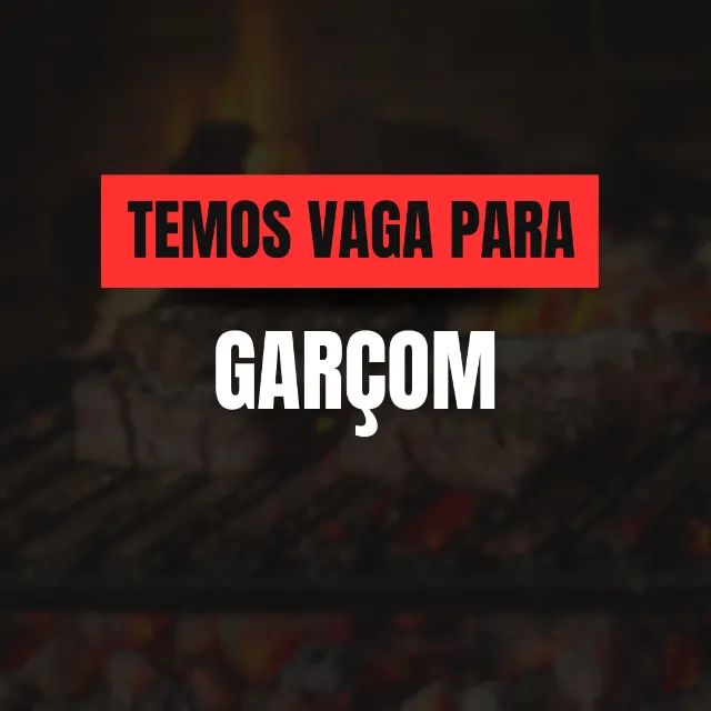 Vaga Garçom