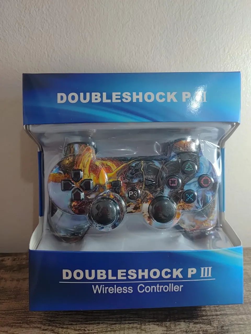 Controle Sem Fio (Wireless) Doubleshock P III Estampado - Para PS3 - com sensor de movimen - Foto 4