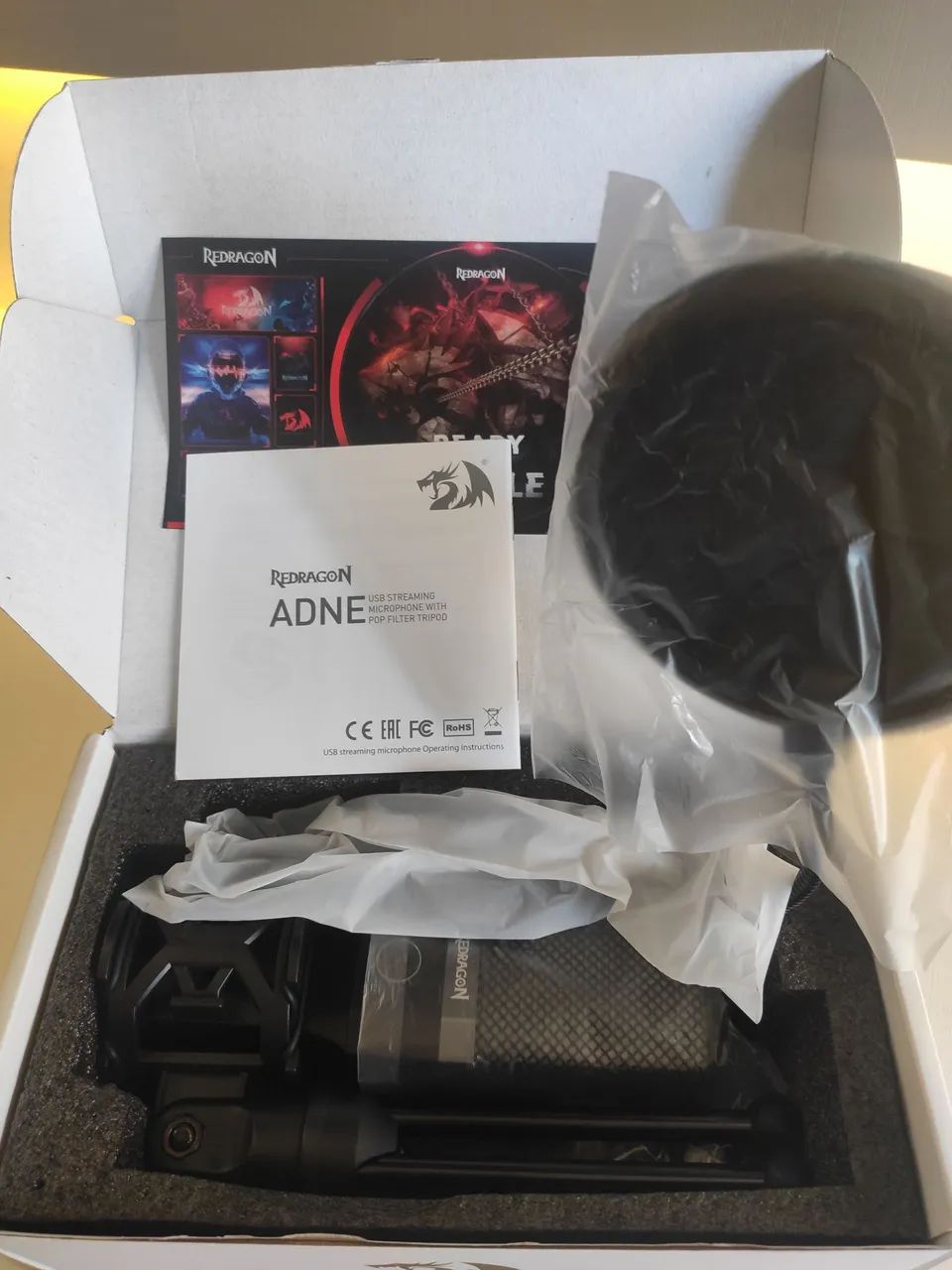 Microfone live streaming gamer ADNE REDRAGON - Foto 5