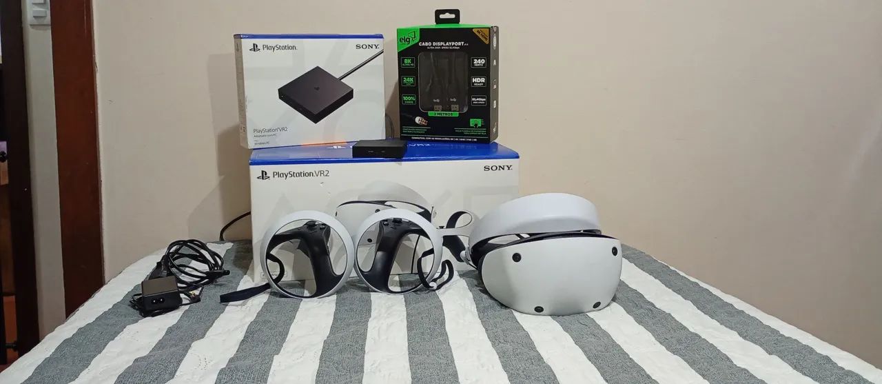 Playstation VR2 completo com adaptadores para Pc