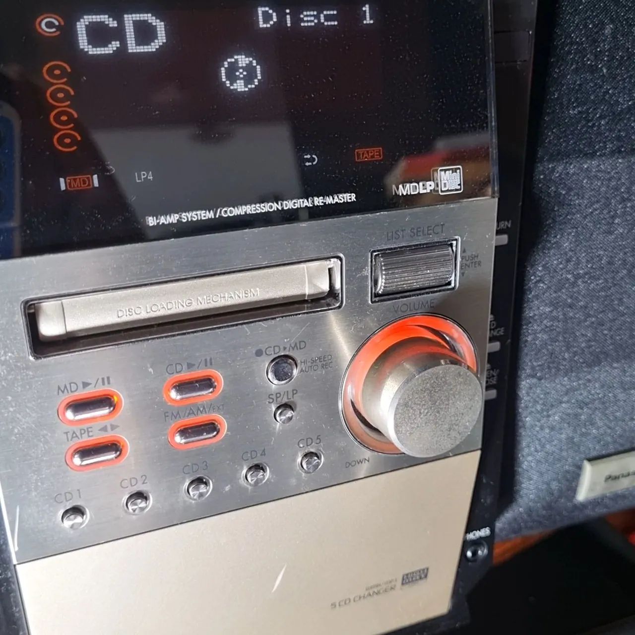 Panasonic SA PM 700 MD Som Importado Micro System Japão MINI DISC - Foto 4