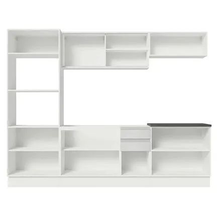 Cozinha Completa MDF 270 Com Armário E Balcão Branco Brilho:VALOR PROMOCIONAL  - Foto 5