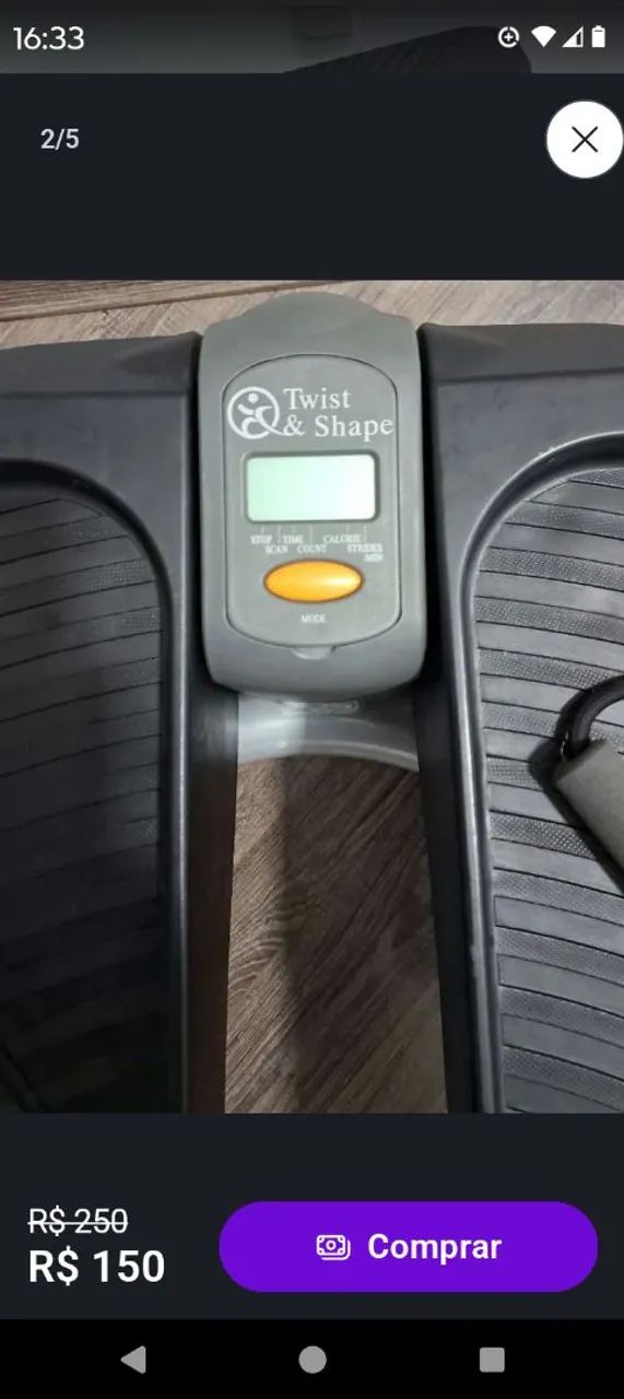 mini stepper Twist & Shape, um aparelho de ginástica compacto - Foto 2