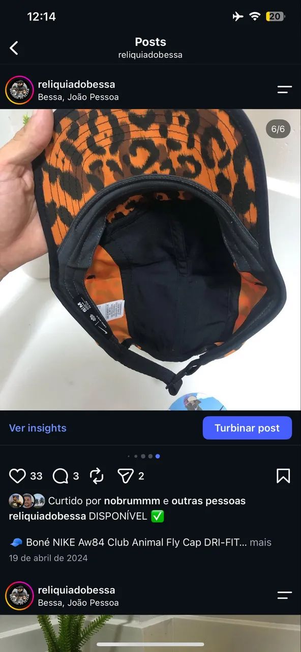 BONÉ NIKE AW84 DRI FIT FLY CAP ORIGINAL - Foto 3