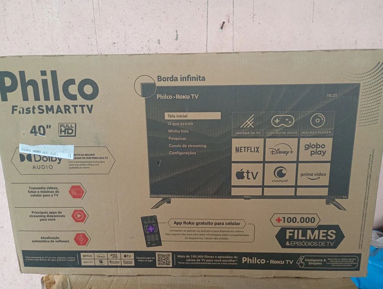 Smart tv 40 polegadas PHILCO roku  - Foto 2